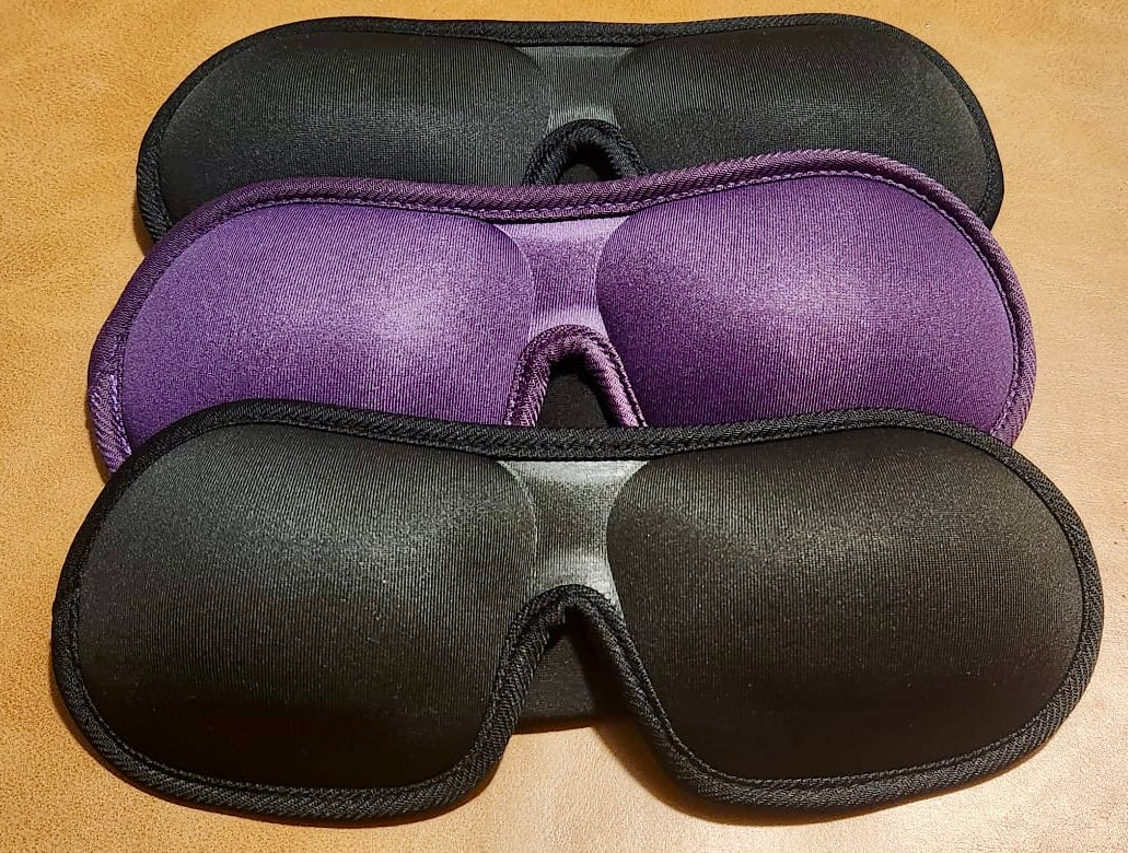 3D Contoured Sleeping Eye Mask for Eyelashes Protection and Travel Sleep Pack of 3 Sleep Masks