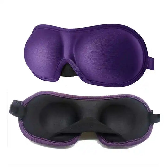 3D Contoured Sleeping Eye Mask for Eyelashes Protection and Travel Sleep Pack of 3 Sleep Masks