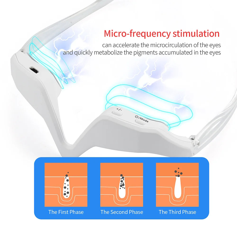 Red Light Therapy Eye Massager EMS Eye Massager Eye Bags Relief Massager