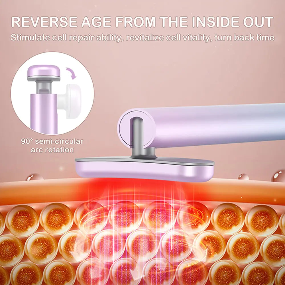 Face Massage Red Light Therapy Wand Red Light Therapy Stick for Eye Face Neck Skin Tightening