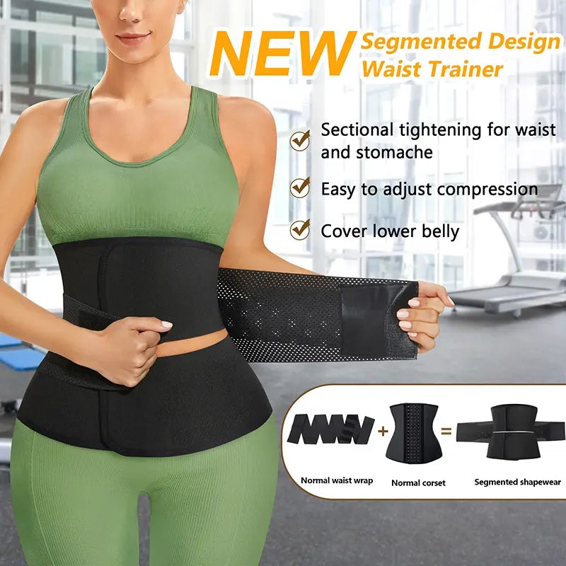 Women's Waist Band Trainer Cincher Corset Chest and Abdomen Support Colombian Girdle Slim Tummy Binder