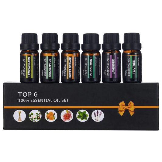 Water-Soluble Essential Oil Set Peppermint Lavender Tea Tree Lemon Grass Eucalyptus Sweet Orange